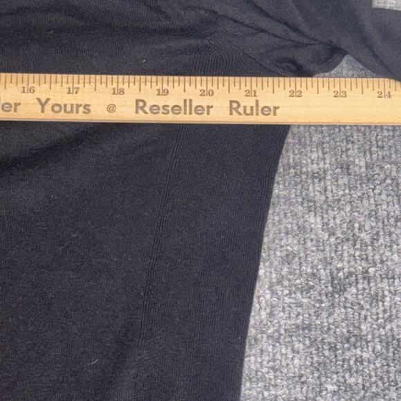 Banana Republic Sweater Mens L Black V-Neck Silk Cashmere Blend Quiet Luxury - Picture 7 of 11